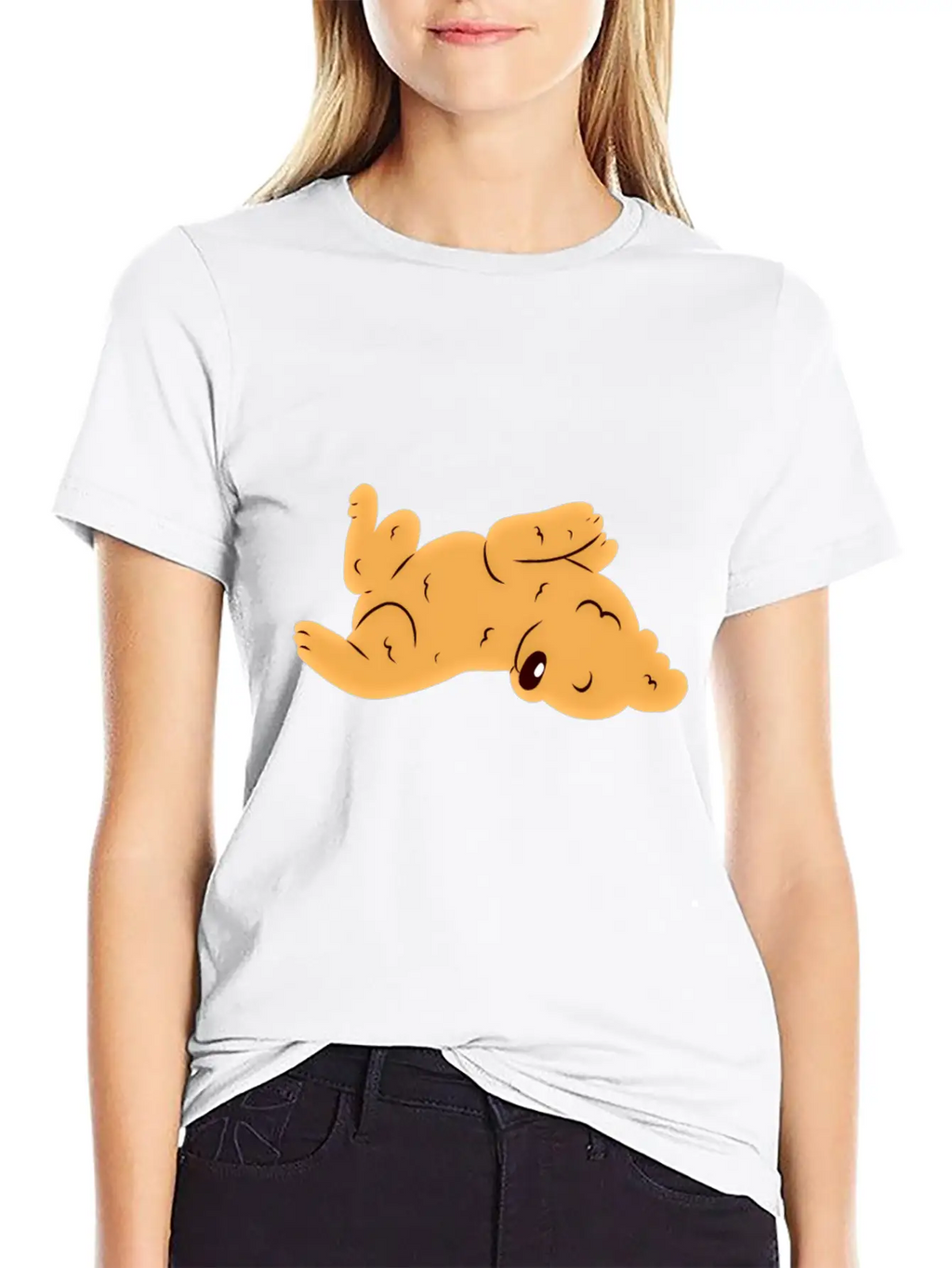 Cute Dog Basic Graphic T-Shirt – Daily Comfort In Soft Cotton