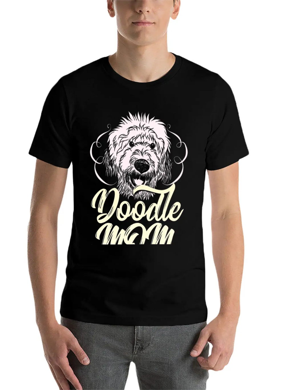 Cute Doodle Mom Goldendoodle Labradoodle Pyredoodl Basic Graphic T-Shirt – Daily Comfort In Soft Cotton