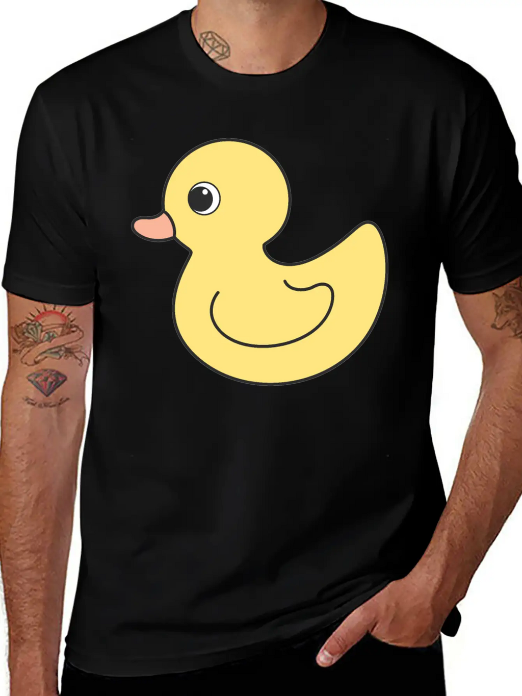 Cute Duck Breathable Soft Cotton T-Shirt – Timeless Casual Look