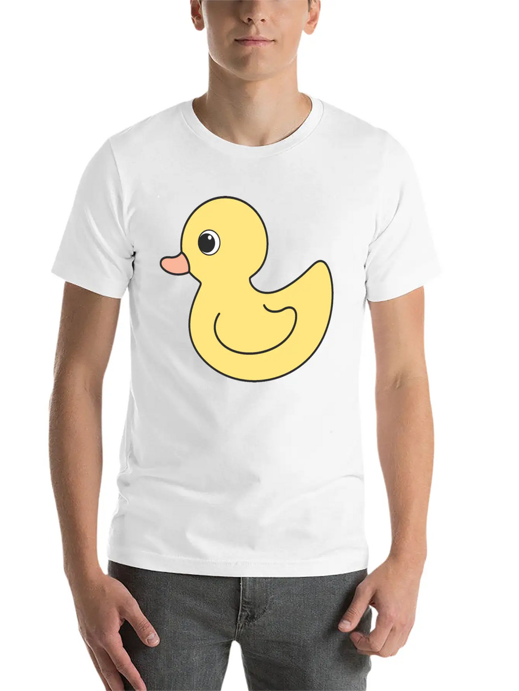 Cute Duck Breathable Soft Cotton T-Shirt – Timeless Casual Look