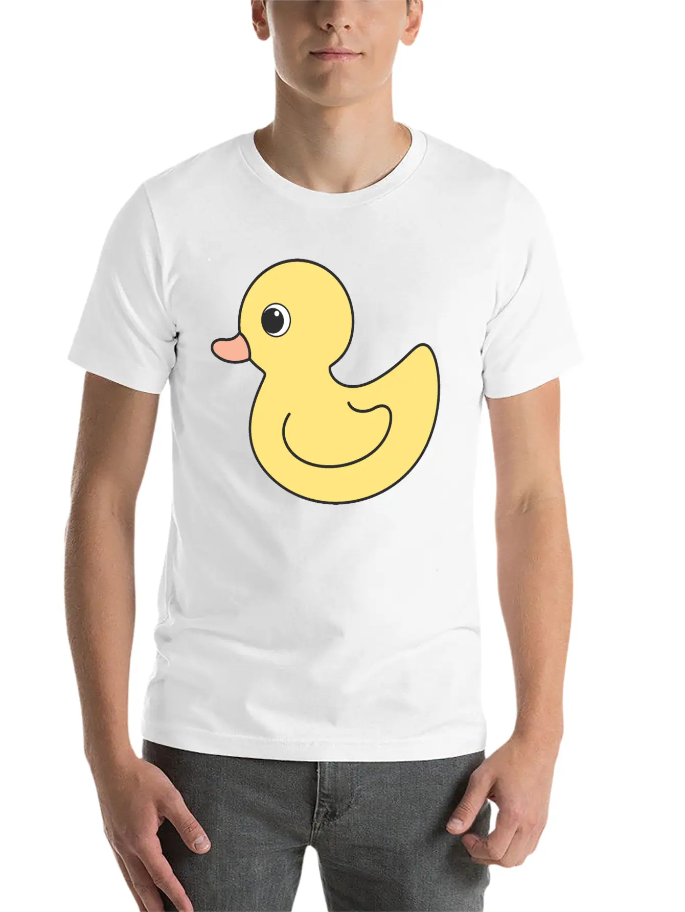 Cute Duck Breathable Soft Cotton T-Shirt – Timeless Casual Look