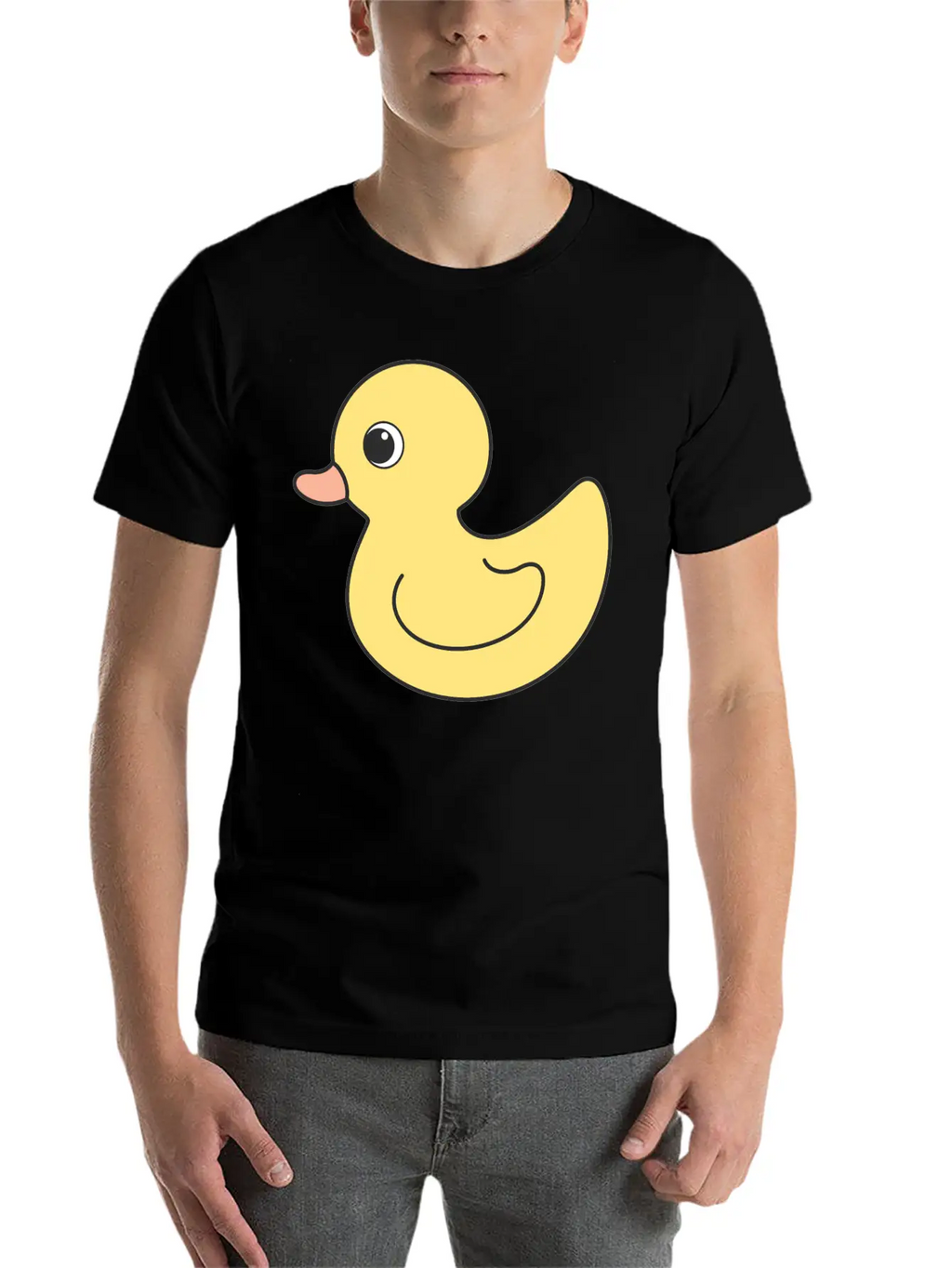 Cute Duck Breathable Soft Cotton T-Shirt – Timeless Casual Look