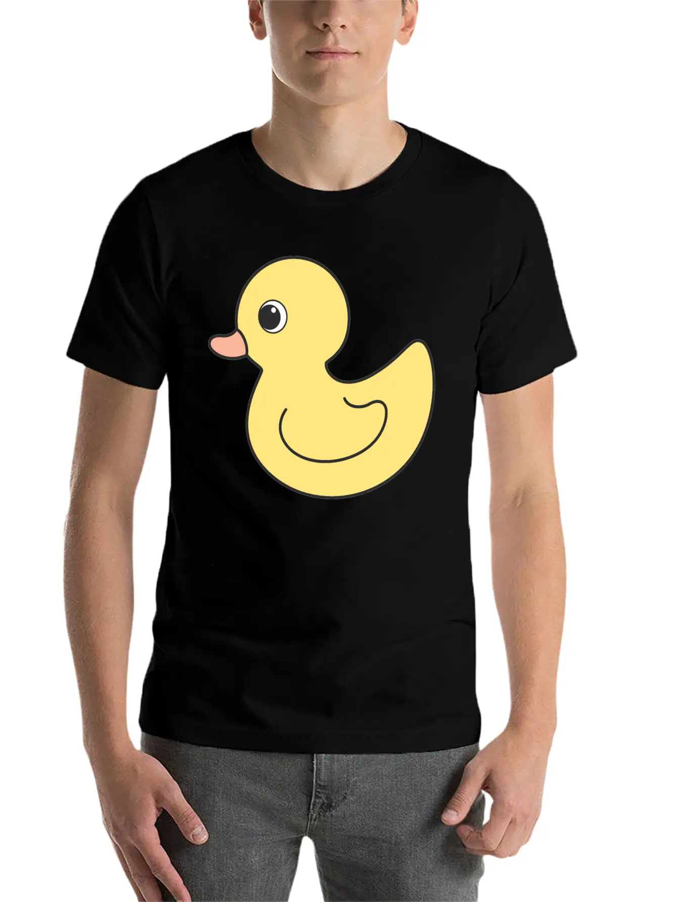 Cute Duck Breathable Soft Cotton T-Shirt – Timeless Casual Look