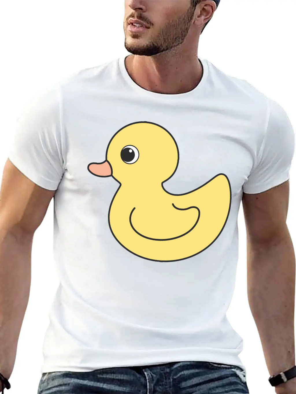 Cute Duck Breathable Soft Cotton T-Shirt – Timeless Casual Look