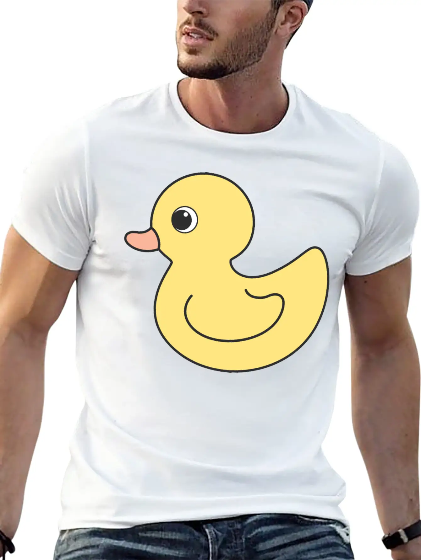 Cute Duck Breathable Soft Cotton T-Shirt – Timeless Casual Look