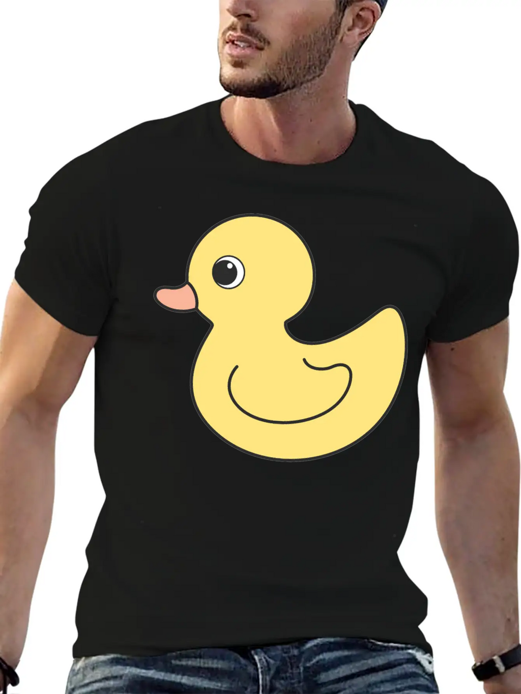 Cute Duck Breathable Soft Cotton T-Shirt – Timeless Casual Look