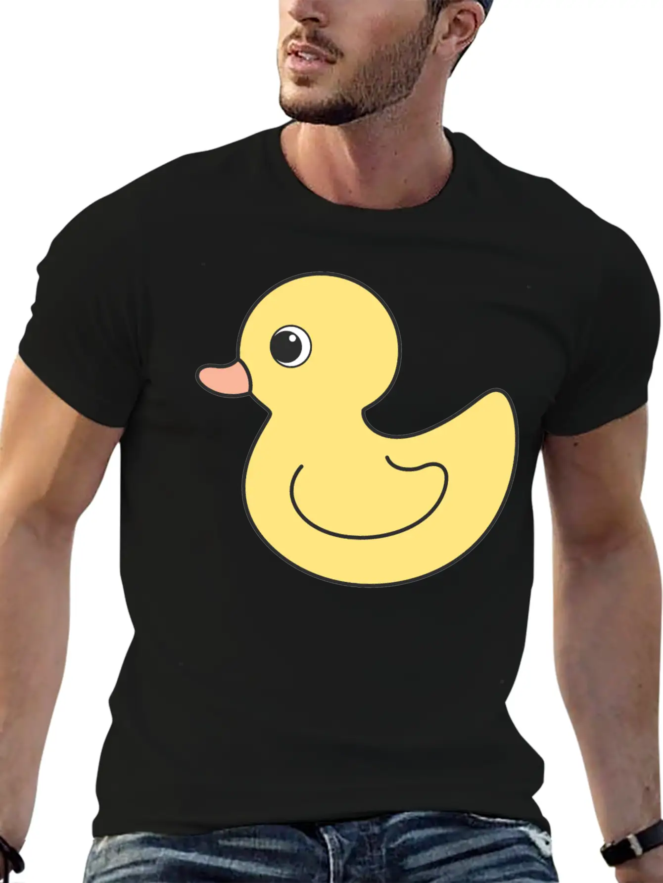 Cute Duck Breathable Soft Cotton T-Shirt – Timeless Casual Look