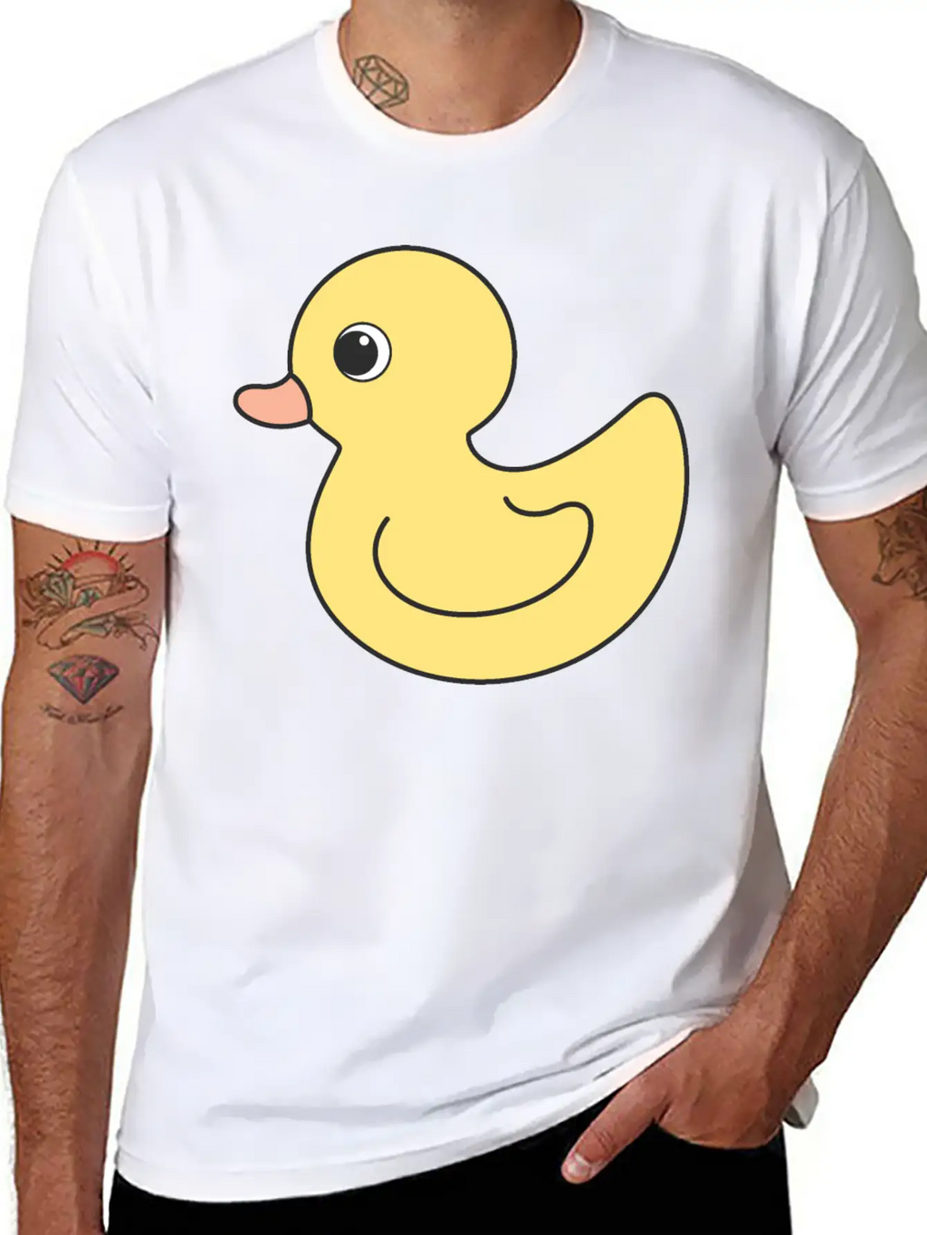 Cute Duck Breathable Soft Cotton T-Shirt – Timeless Casual Look
