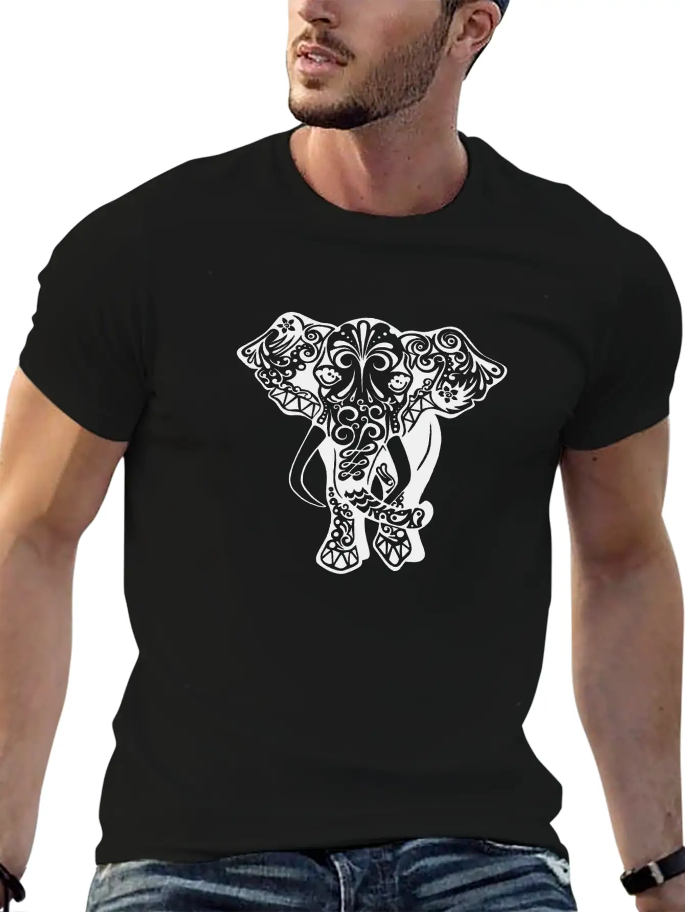 Cute Elephant Classic Cotton Tee – Unisex Comfort For Any Season