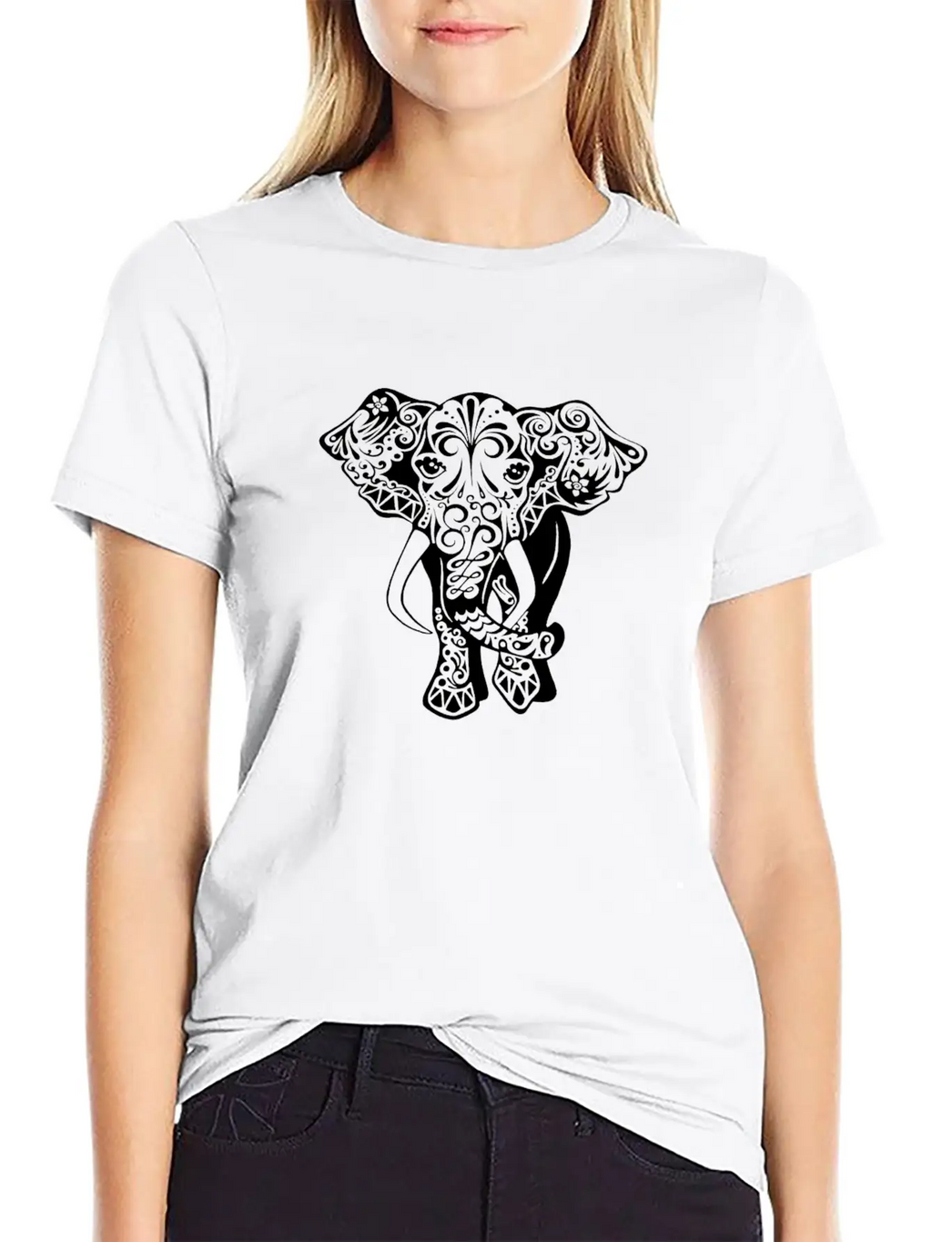 Cute Elephant Classic Cotton Tee – Unisex Comfort For Any Season