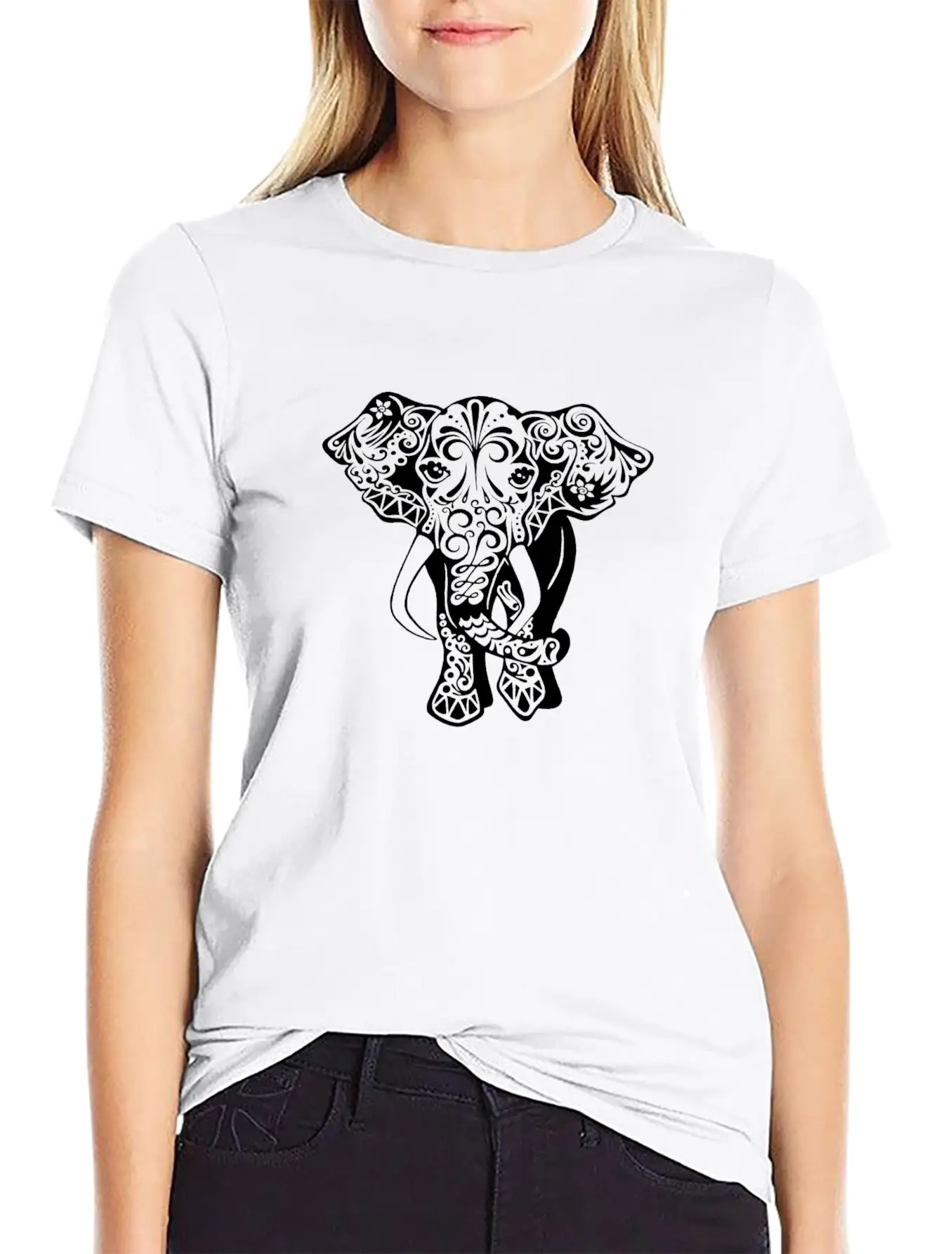 Cute Elephant Classic Cotton Tee – Unisex Comfort For Any Season