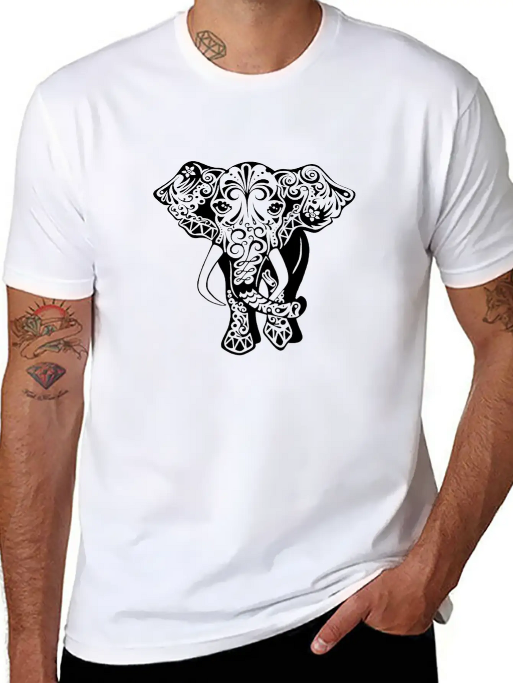 Cute Elephant Classic Cotton Tee – Unisex Comfort For Any Season