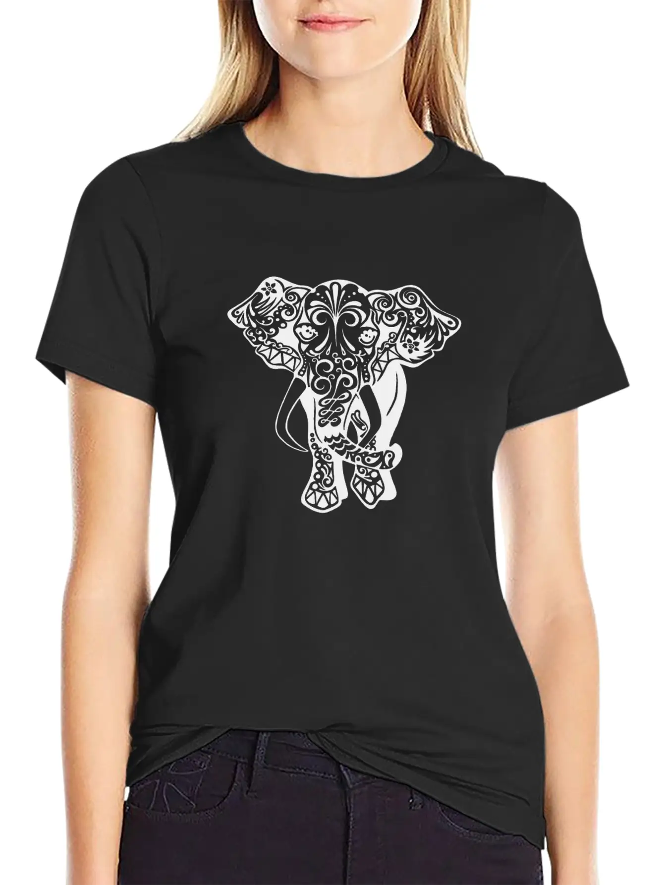 Cute Elephant Classic Cotton Tee – Unisex Comfort For Any Season