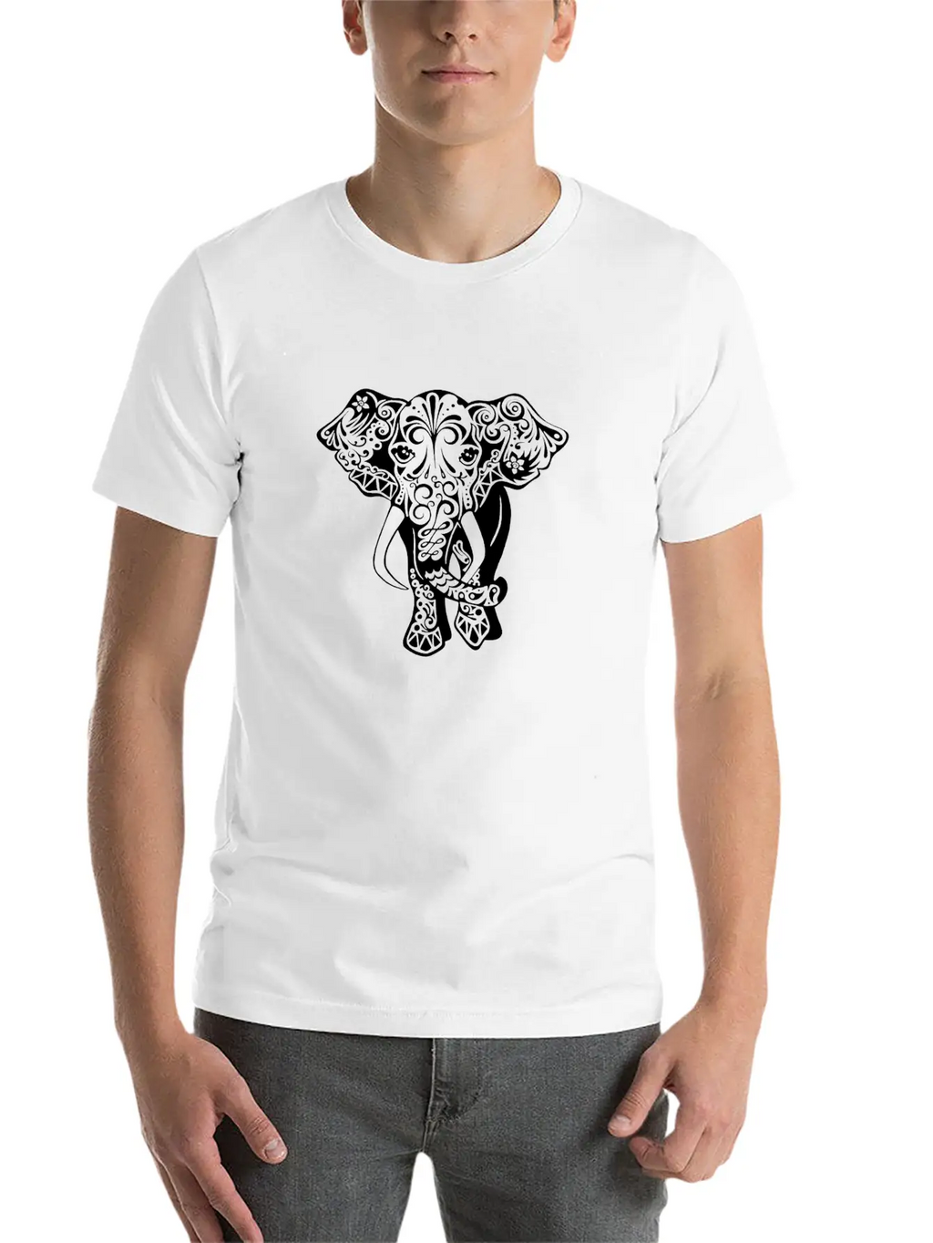 Cute Elephant Classic Cotton Tee – Unisex Comfort For Any Season