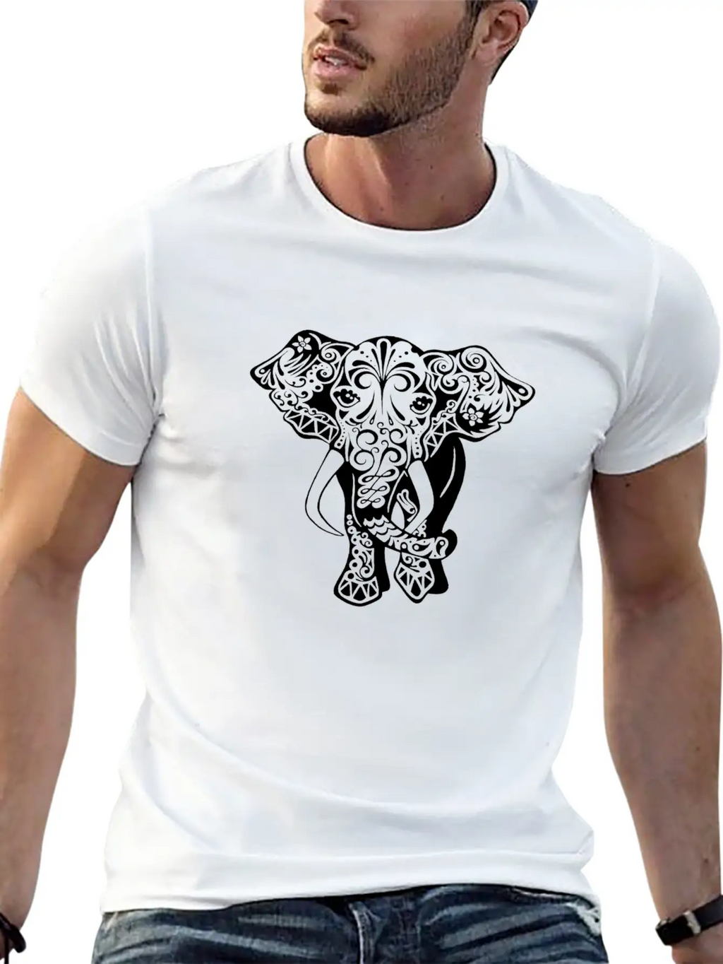 Cute Elephant Classic Cotton Tee – Unisex Comfort For Any Season