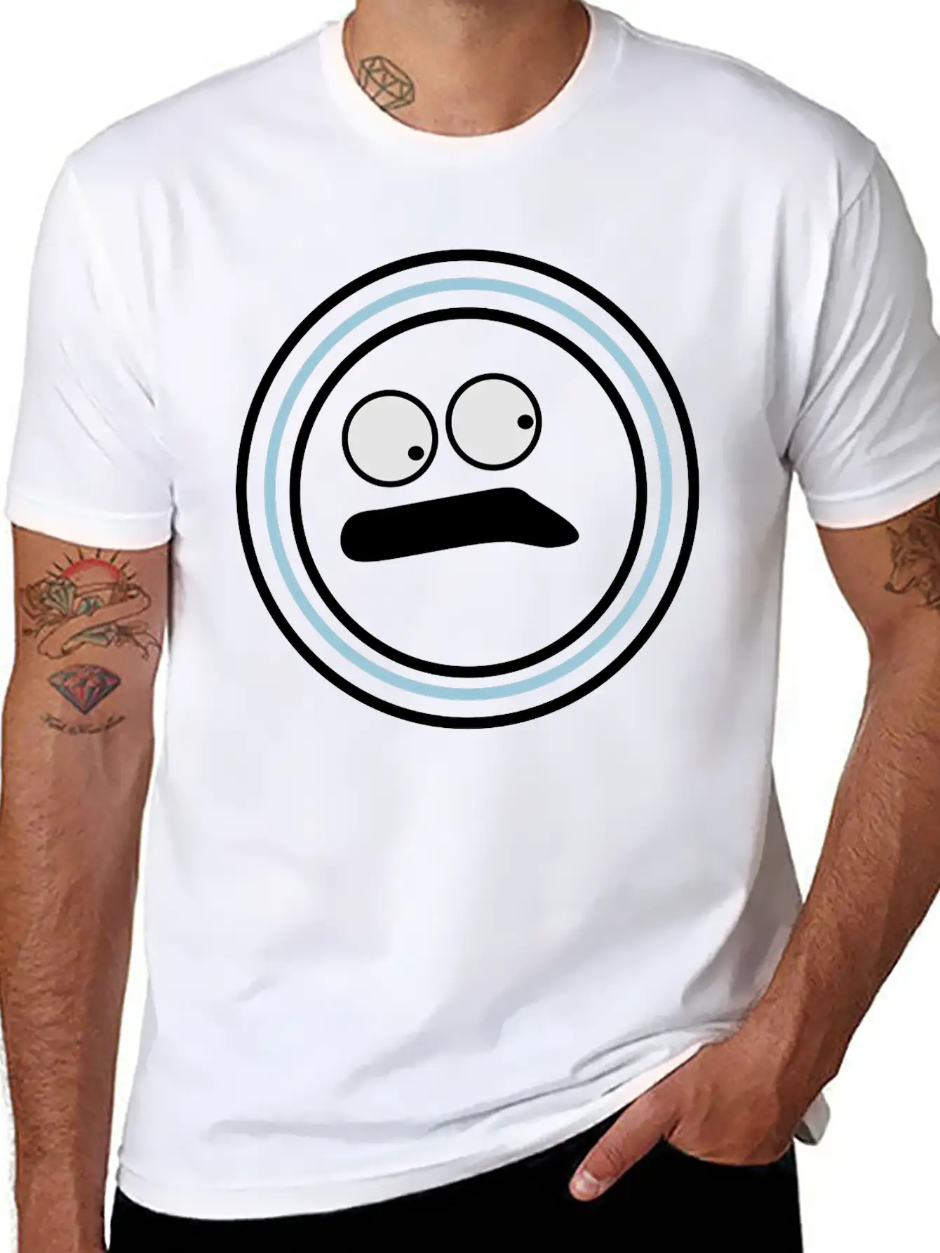 Cute Emotional Face Huh Timeless Short Sleeve Tee – Comfy And Minimalist Design