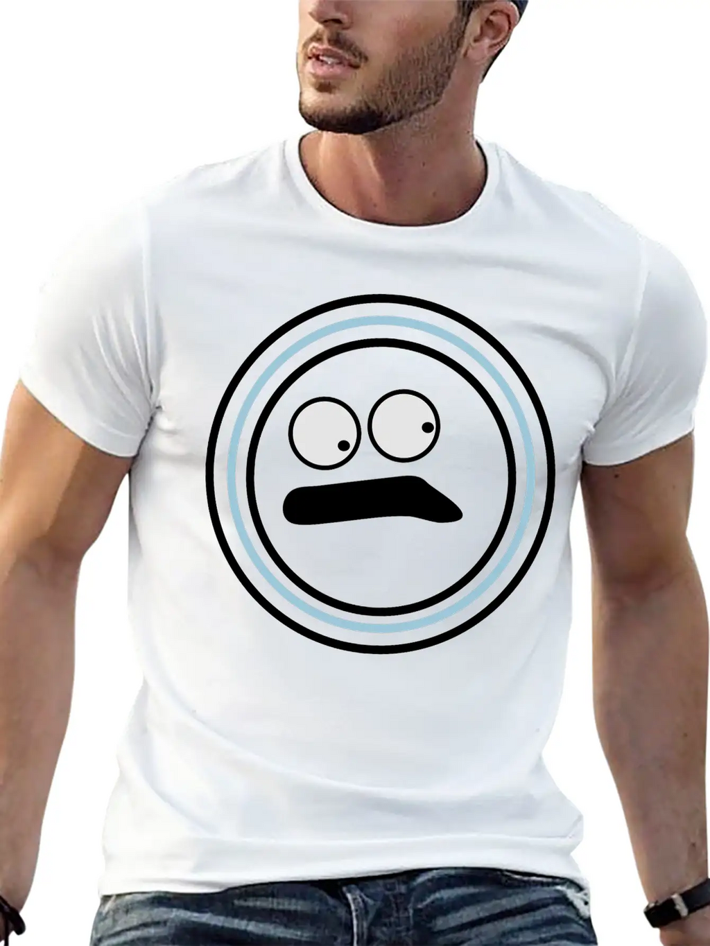 Cute Emotional Face Huh Timeless Short Sleeve Tee – Comfy And Minimalist Design