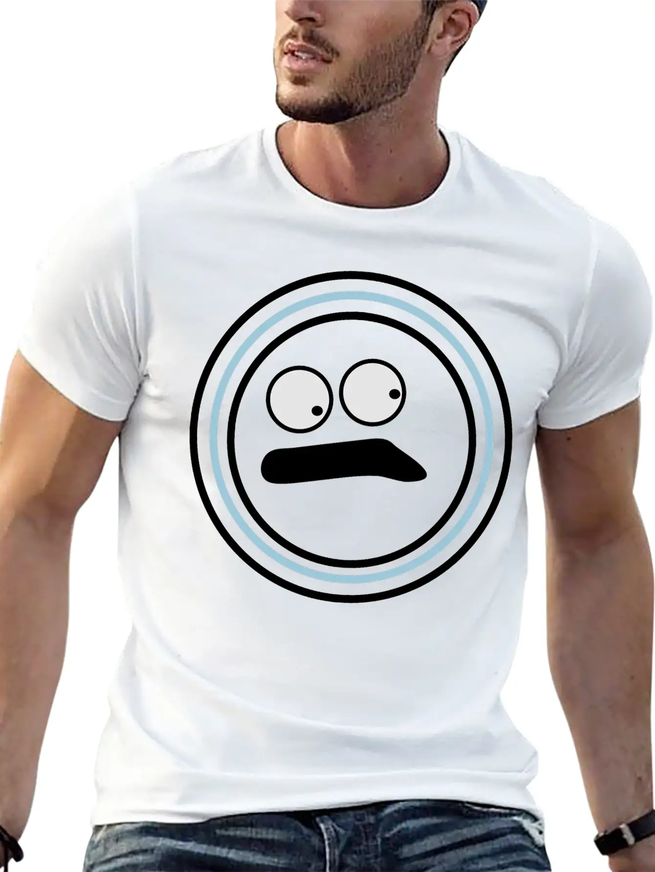Cute Emotional Face Huh Timeless Short Sleeve Tee – Comfy And Minimalist Design