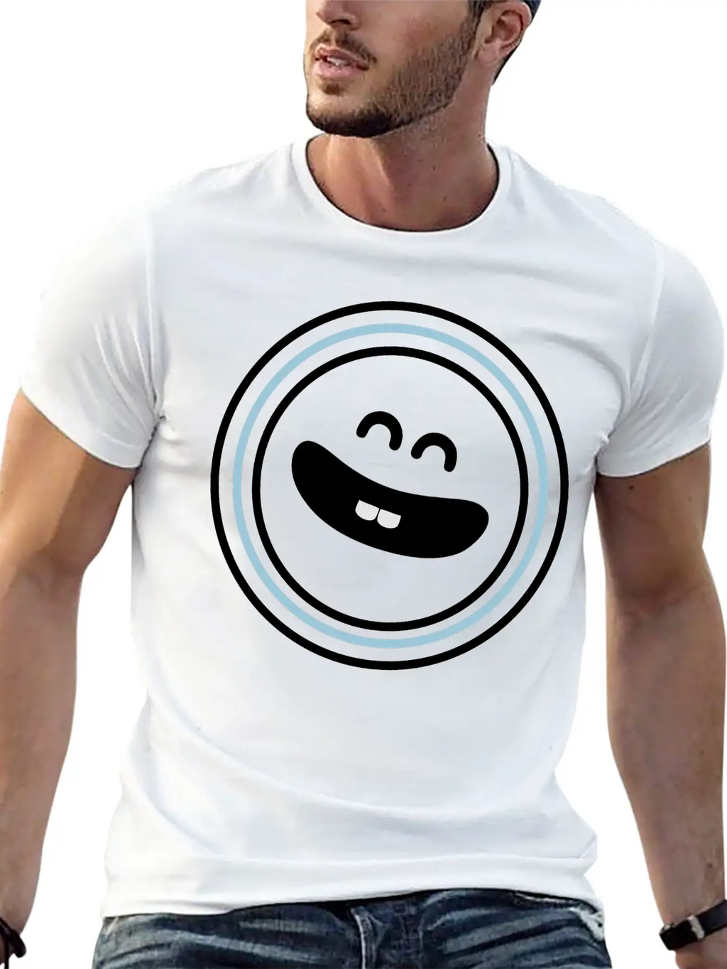 Cute Emotional Face Smile Breathable Soft Cotton T-Shirt – Timeless Casual Look