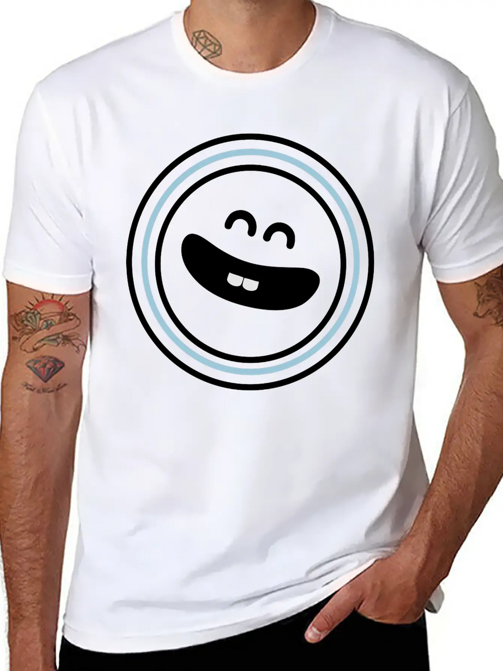 Cute Emotional Face Smile Breathable Soft Cotton T-Shirt – Timeless Casual Look