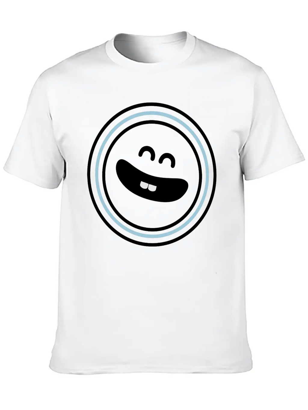 Cute Emotional Face Smile Breathable Soft Cotton T-Shirt – Timeless Casual Look