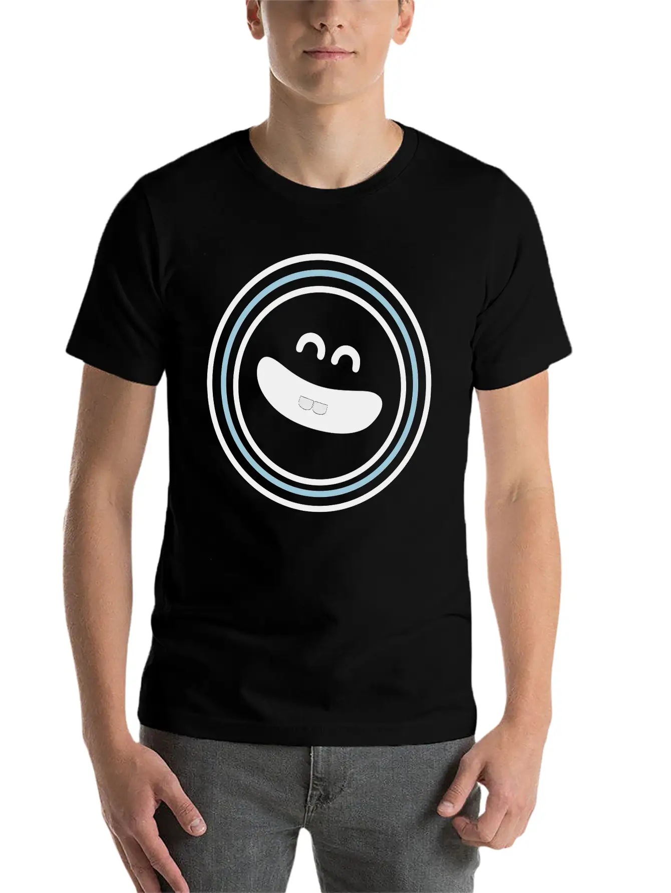 Cute Emotional Face Smile Breathable Soft Cotton T-Shirt – Timeless Casual Look