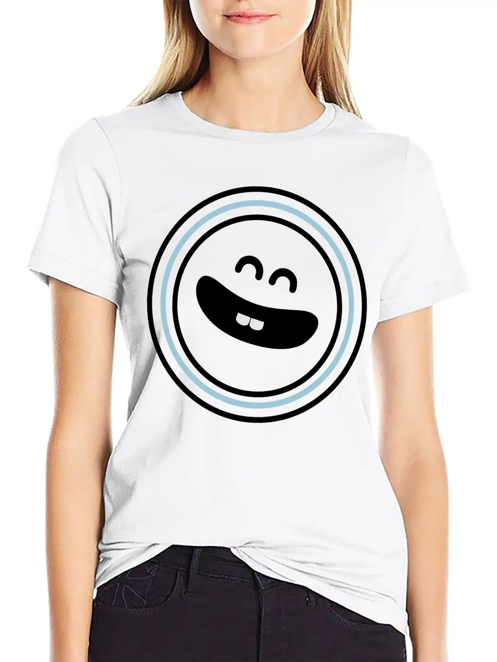 Cute Emotional Face Smile Breathable Soft Cotton T-Shirt – Timeless Casual Look