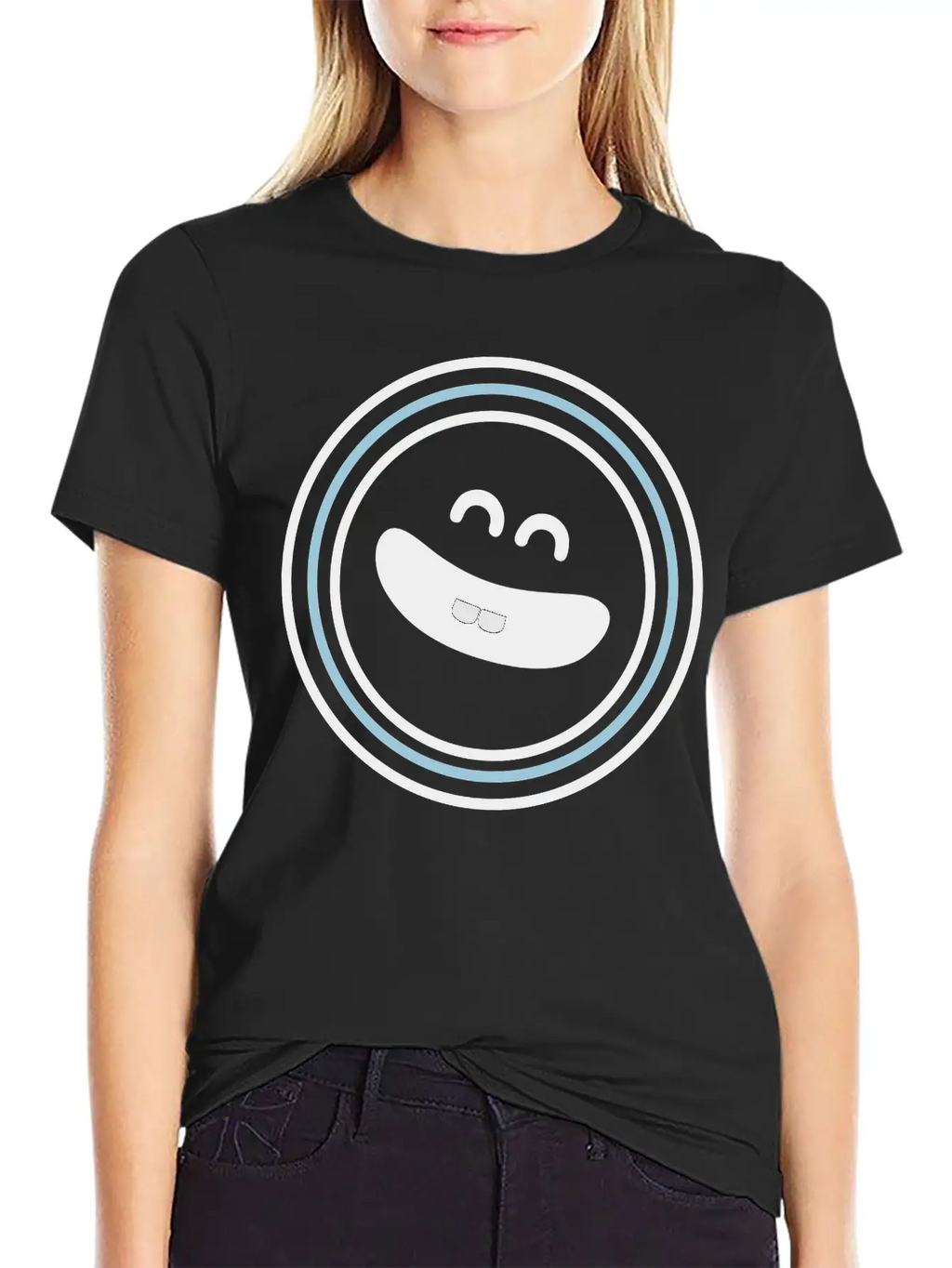 Cute Emotional Face Smile Breathable Soft Cotton T-Shirt – Timeless Casual Look