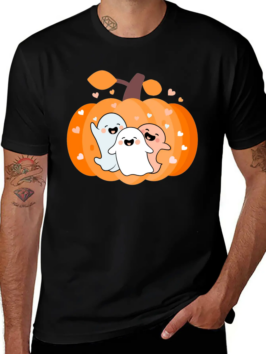 Cute Ghosts Classic Cotton Tee – Unisex Comfort For Any Season