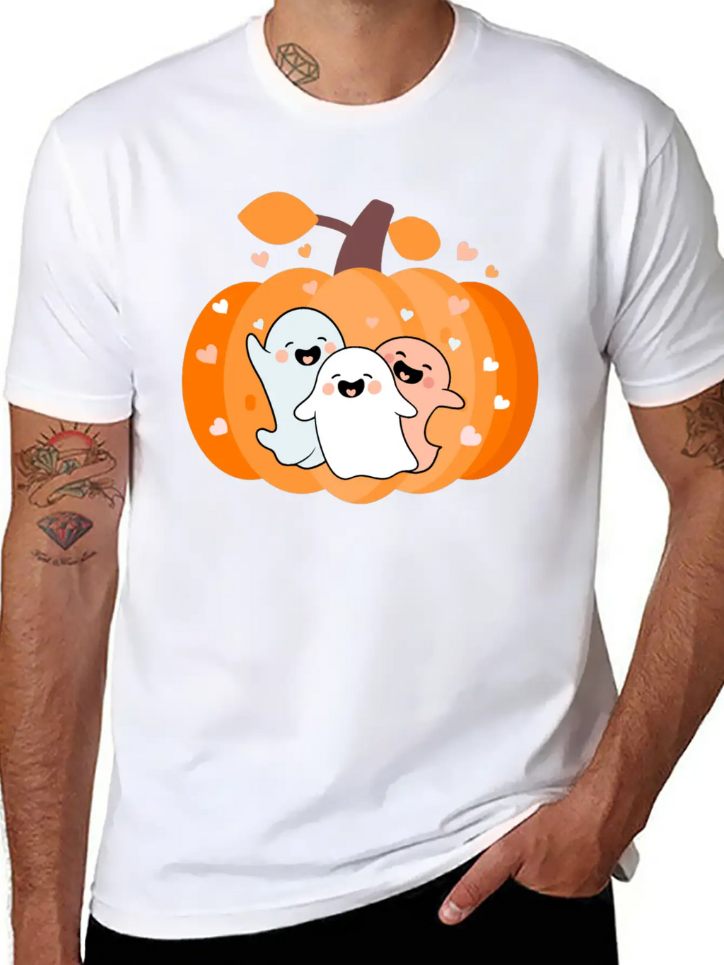 Cute Ghosts Classic Cotton Tee – Unisex Comfort For Any Season