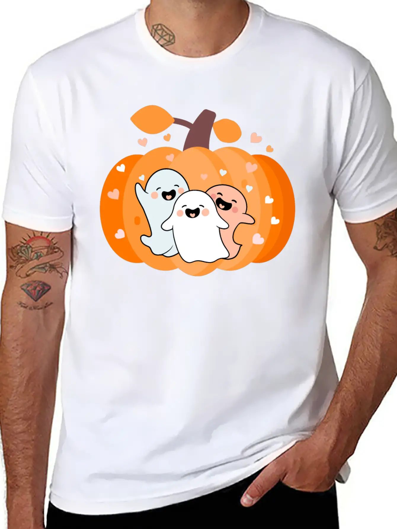 Cute Ghosts Classic Cotton Tee – Unisex Comfort For Any Season