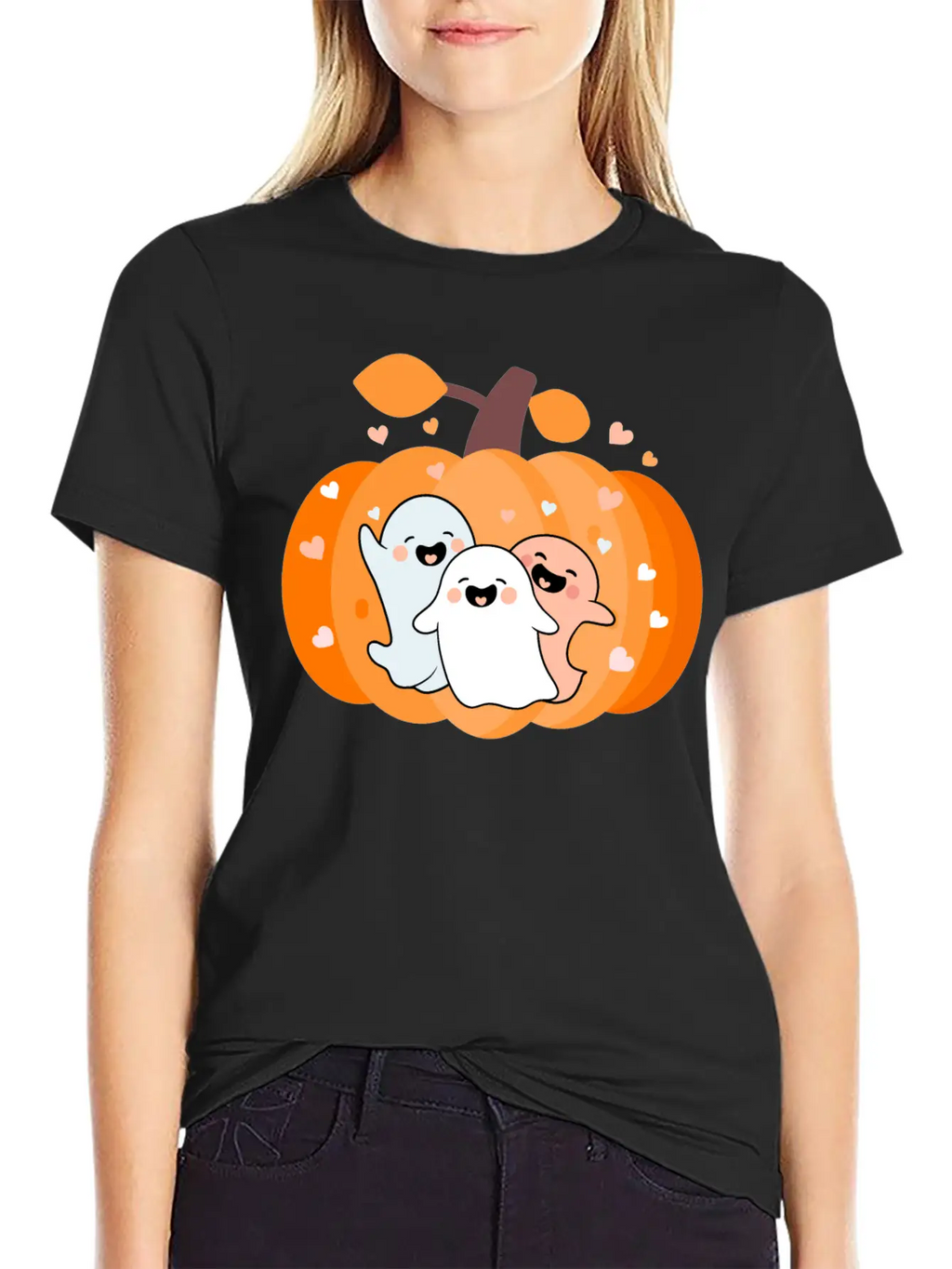 Cute Ghosts Classic Cotton Tee – Unisex Comfort For Any Season