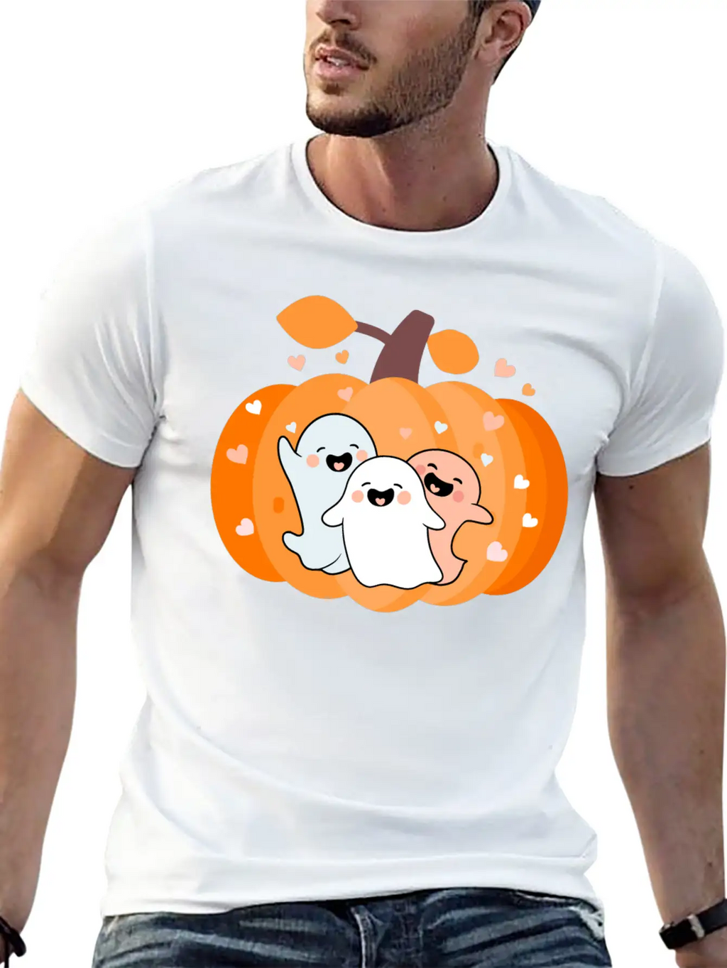 Cute Ghosts Classic Cotton Tee – Unisex Comfort For Any Season