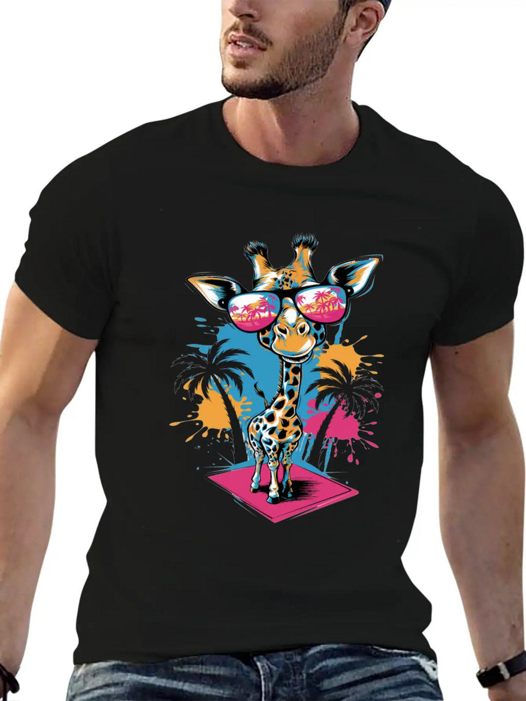 Cute Giraffe For Kids For A Kid Timeless Short Sleeve Tee – Comfy And Minimalist Design