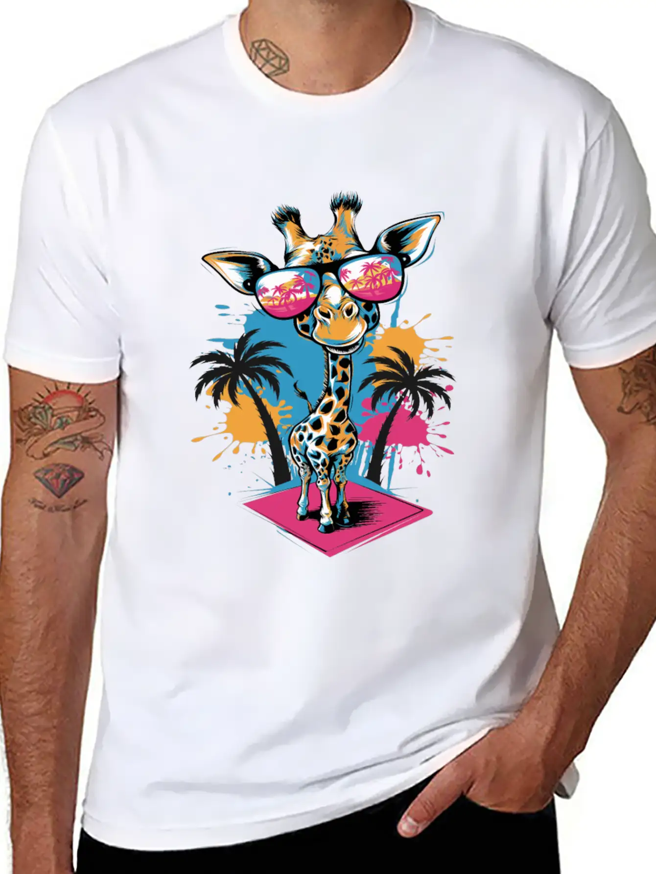 Cute Giraffe For Kids For A Kid Timeless Short Sleeve Tee – Comfy And Minimalist Design