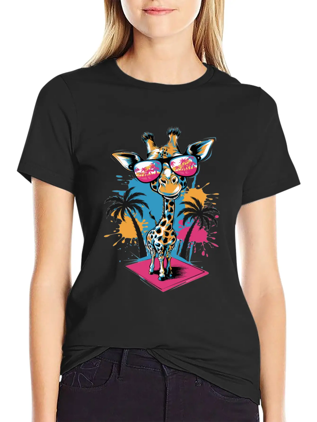 Cute Giraffe For Kids For A Kid Timeless Short Sleeve Tee – Comfy And Minimalist Design