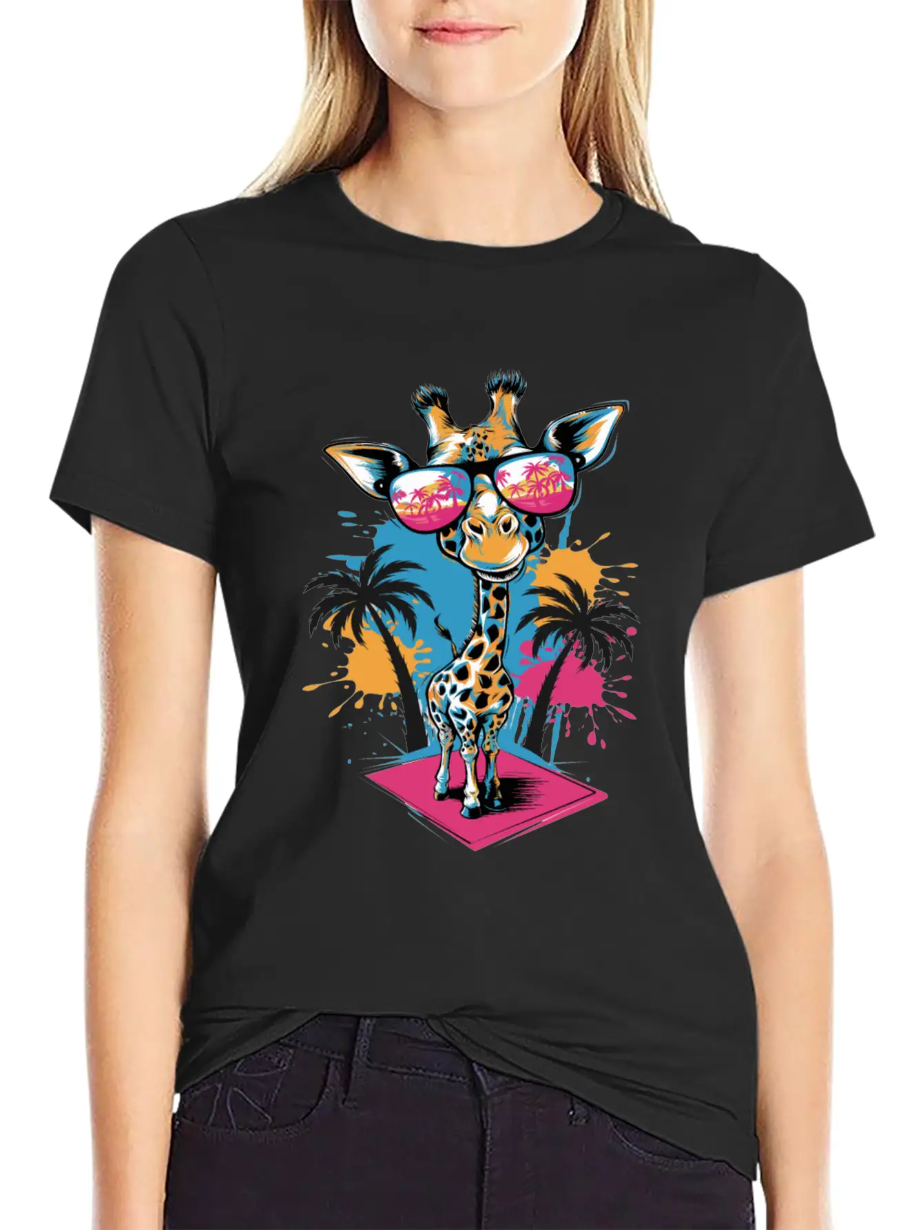 Cute Giraffe For Kids For A Kid Timeless Short Sleeve Tee – Comfy And Minimalist Design