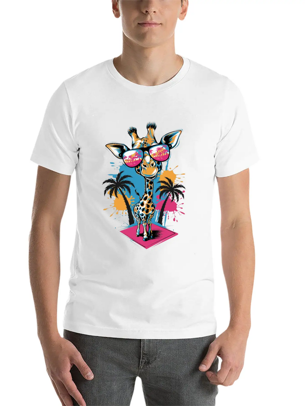 Cute Giraffe For Kids For A Kid Timeless Short Sleeve Tee – Comfy And Minimalist Design