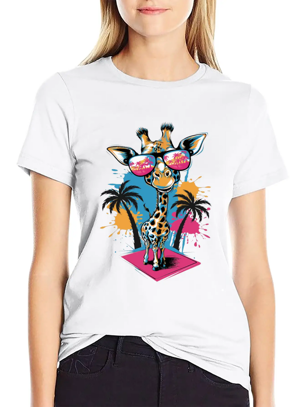 Cute Giraffe For Kids For A Kid Timeless Short Sleeve Tee – Comfy And Minimalist Design