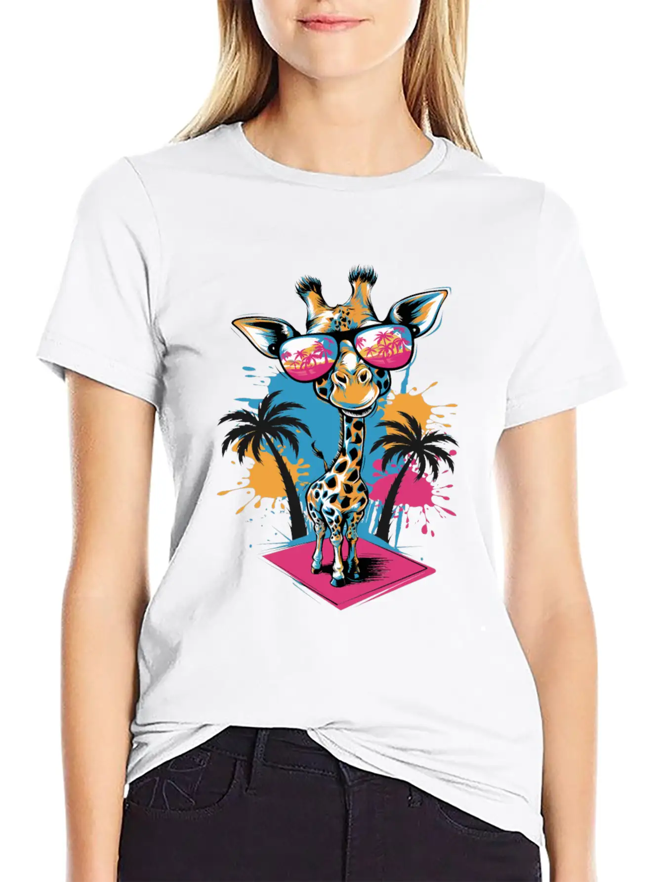 Cute Giraffe For Kids For A Kid Timeless Short Sleeve Tee – Comfy And Minimalist Design