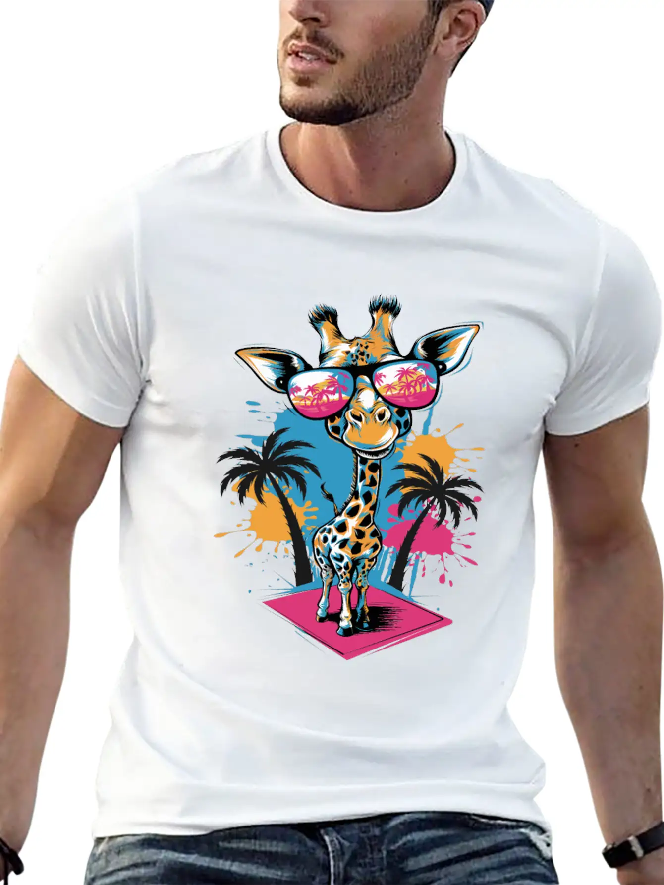 Cute Giraffe For Kids For A Kid Timeless Short Sleeve Tee – Comfy And Minimalist Design