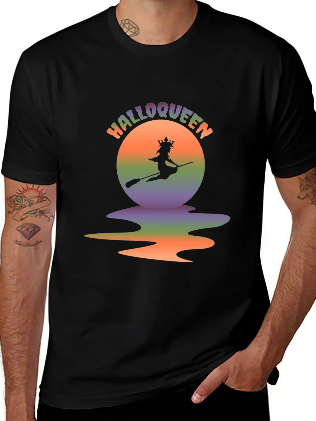 Cute Halloween Costume Creepy Funny Witch Classic Cotton Tee – Unisex Comfort For Any Season