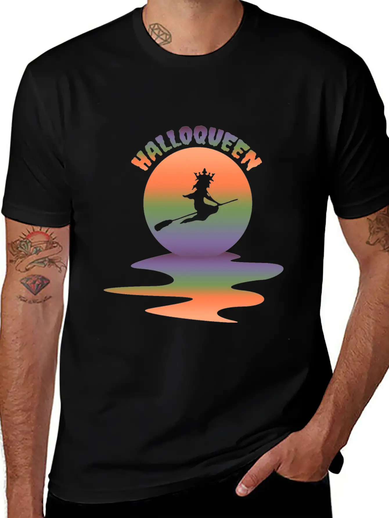 Cute Halloween Costume Creepy Funny Witch Classic Cotton Tee – Unisex Comfort For Any Season