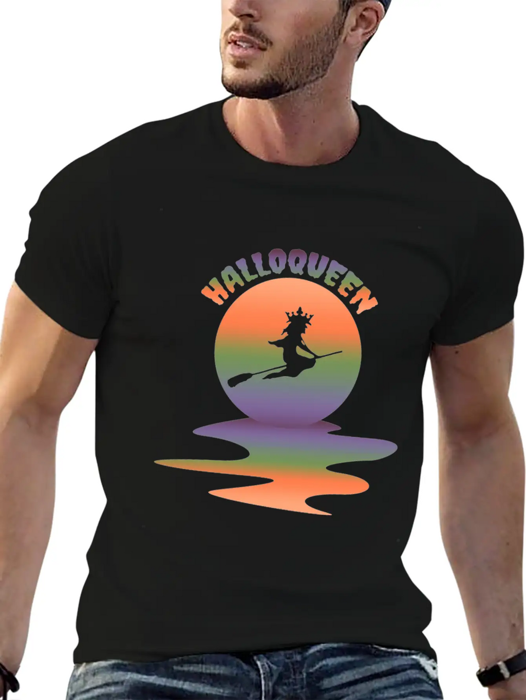 Cute Halloween Costume Creepy Funny Witch Classic Cotton Tee – Unisex Comfort For Any Season
