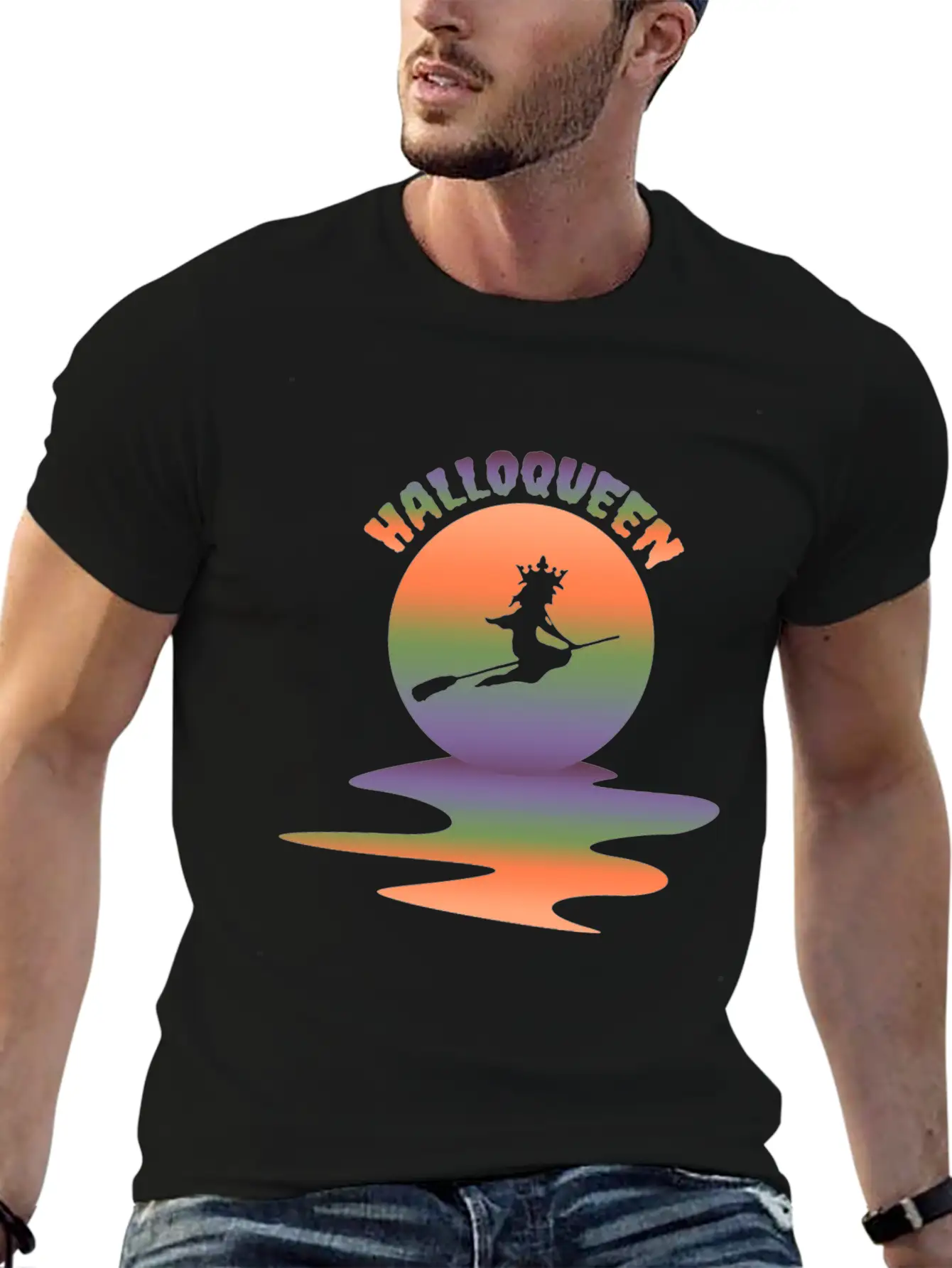 Cute Halloween Costume Creepy Funny Witch Classic Cotton Tee – Unisex Comfort For Any Season