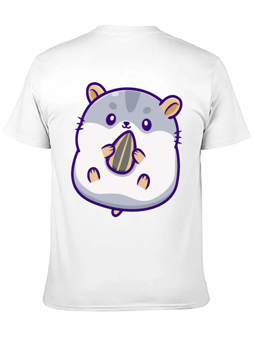 Cute Hamster Eating Seed Timeless Short Sleeve Tee – Comfy And Minimalist Design