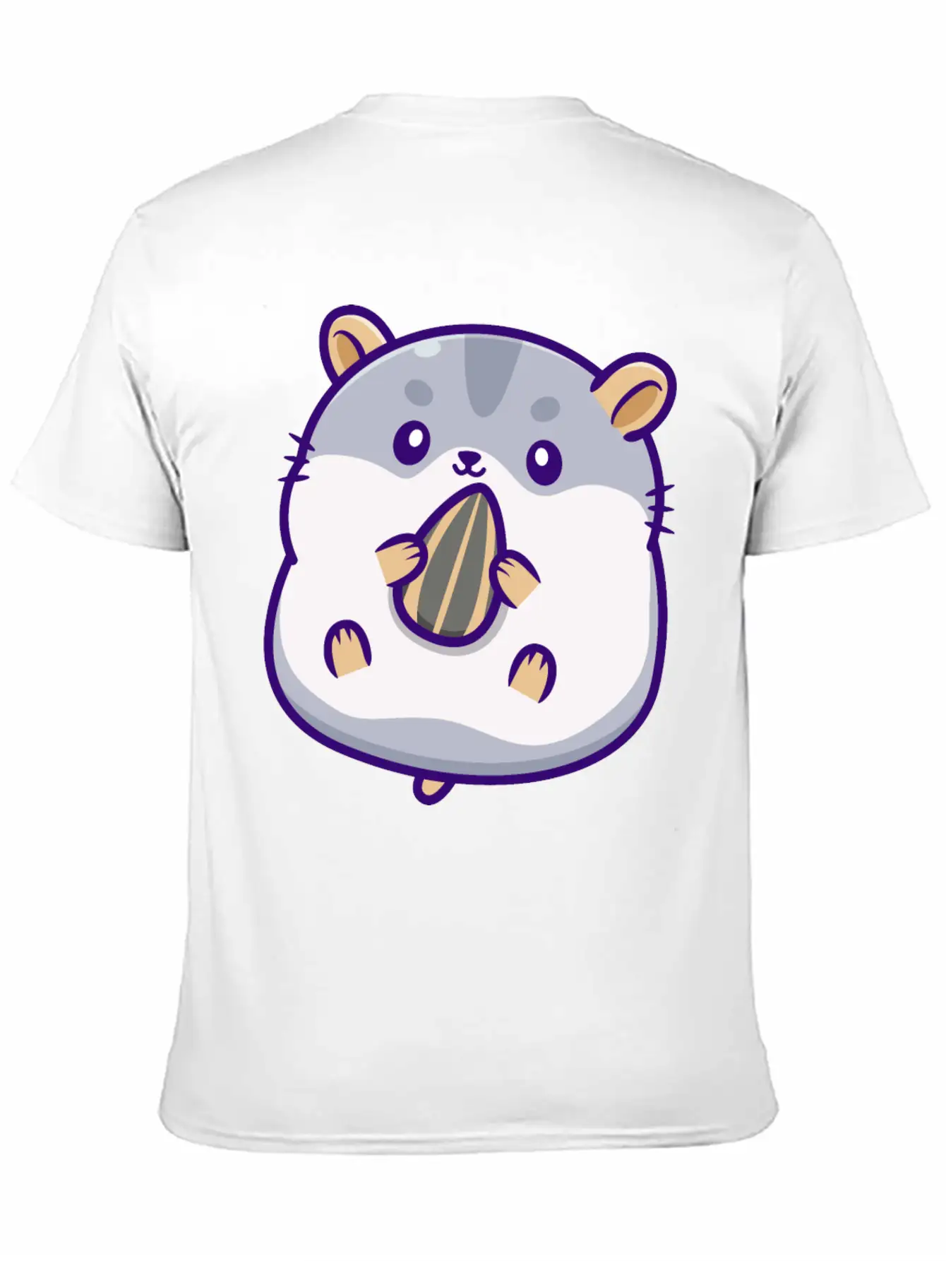 Cute Hamster Eating Seed Timeless Short Sleeve Tee – Comfy And Minimalist Design