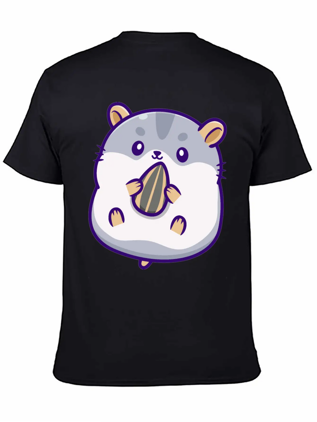 Cute Hamster Eating Seed Timeless Short Sleeve Tee – Comfy And Minimalist Design