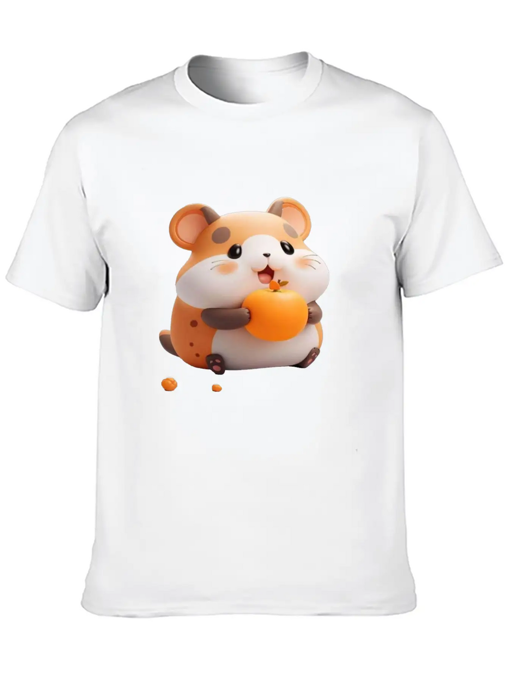 Cute Hamster Stylish Everyday T-Shirt – Unisex Basic Cotton Tee