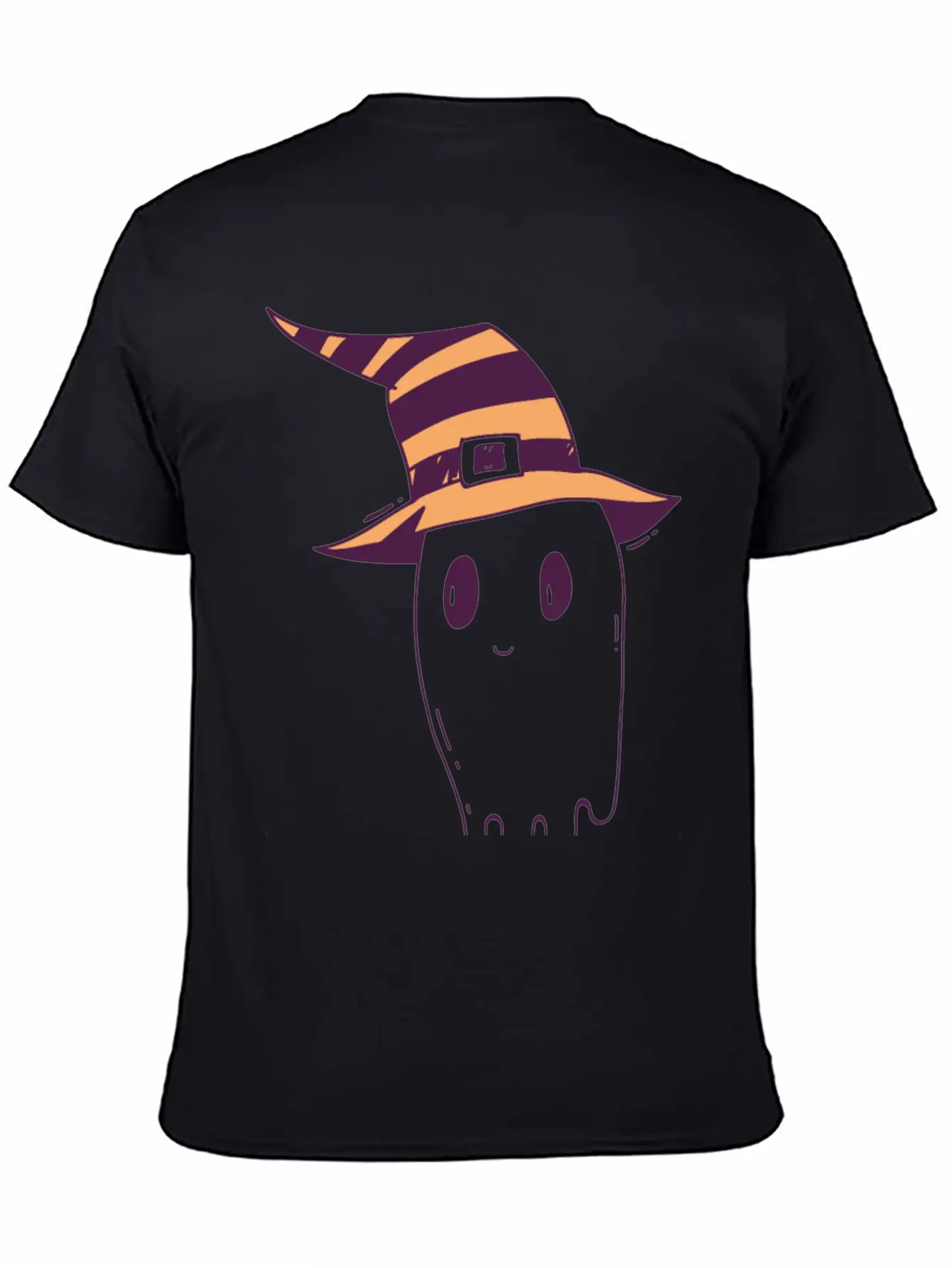 Cute Hand Drawn Halloween Ghost Illustration Timeless Short Sleeve Tee – Comfy And Minimalist Design